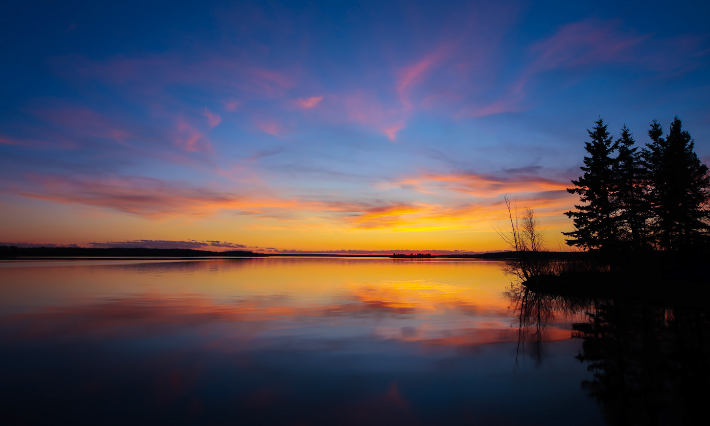 Lake sunset with dSLR